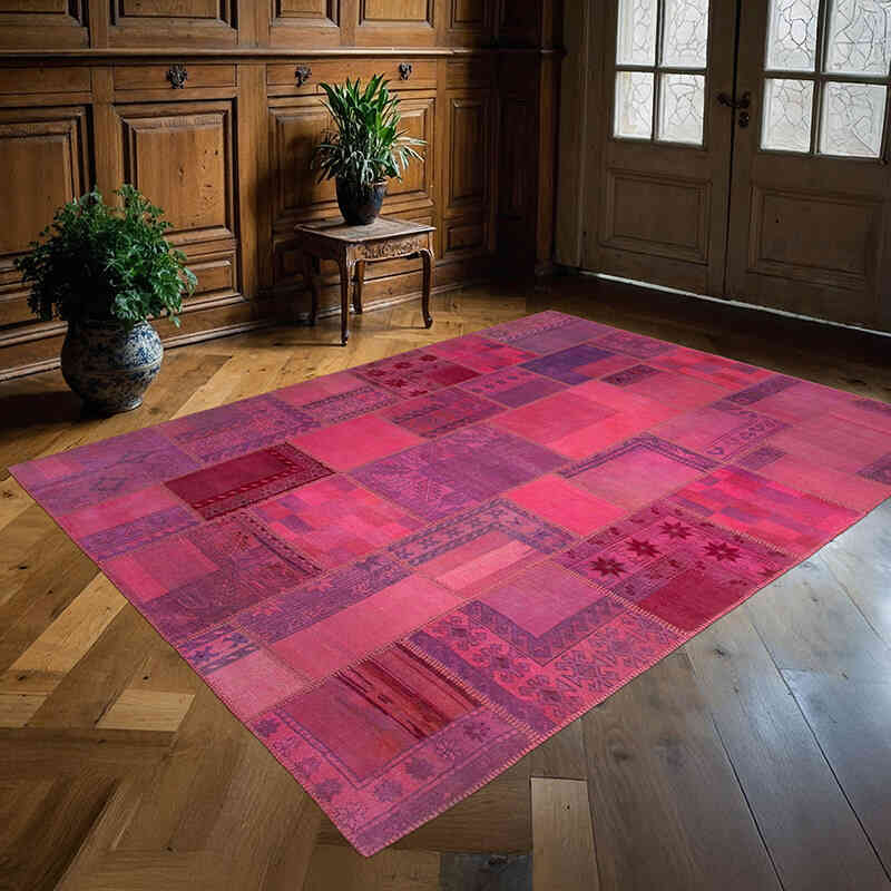 Patchwork El Dokuma Halı - 180 cm x 236 cm - K0064100