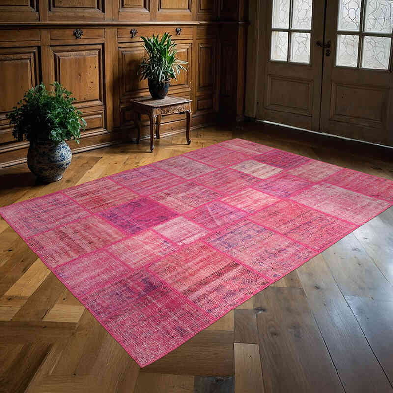 Patchwork El Dokuma Halı - 175 cm x 242 cm - K0064106