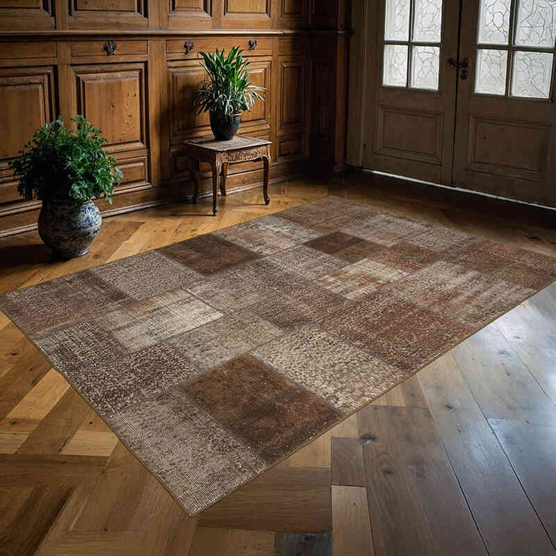 Patchwork El Dokuma Halı - 170 cm x 243 cm - K0064108