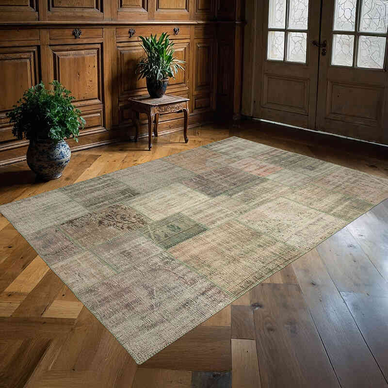 Patchwork El Dokuma Halı - 175 cm x 242 cm - K0064112