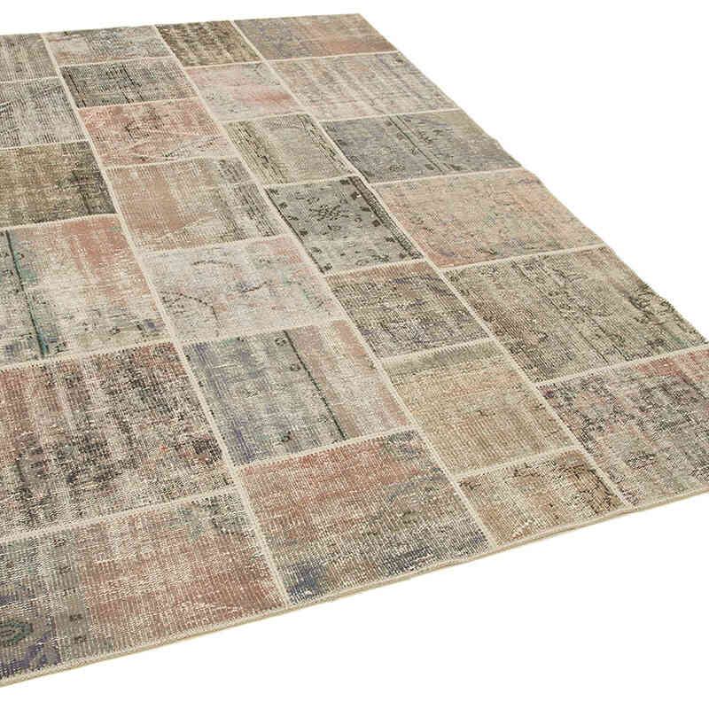 Patchwork El Dokuma Halı - 172 cm x 242 cm - K0064116