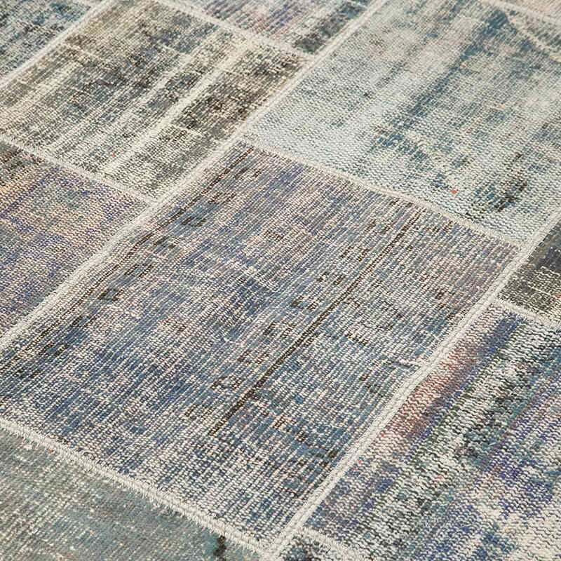 Patchwork Hand-Knotted Turkish Rug - 5' 8" x 7' 11" (68" x 95") - K0064119