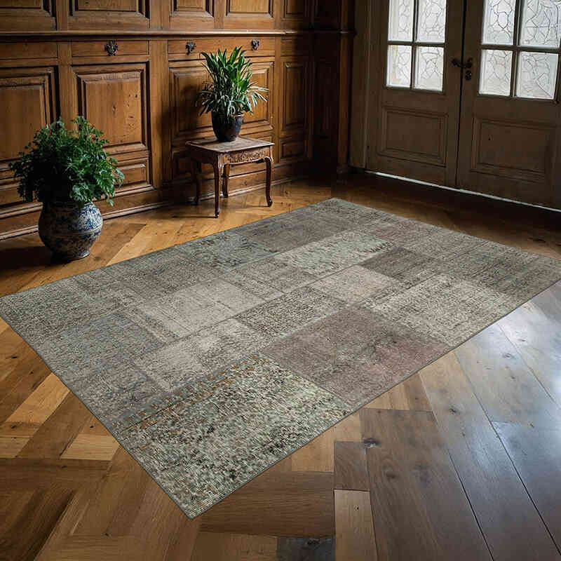 Patchwork El Dokuma Halı - 170 cm x 247 cm - K0064123