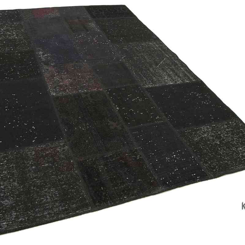 Patchwork Hand-Knotted Turkish Rug - 5' 7" x 8'  (67" x 96") - K0064124