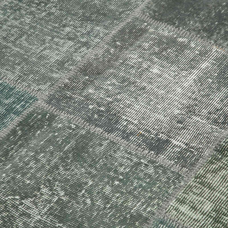 Patchwork Hand-Knotted Turkish Rug - 5' 7" x 7' 10" (67" x 94") - K0064134