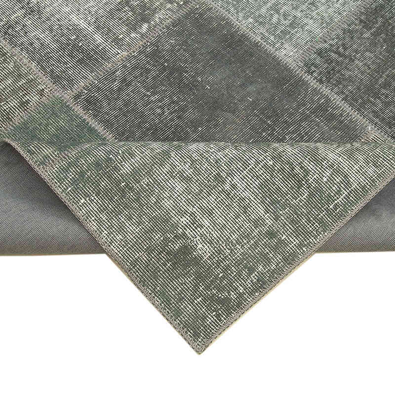 Patchwork Hand-Knotted Turkish Rug - 5' 7" x 7' 10" (67" x 94") - K0064134