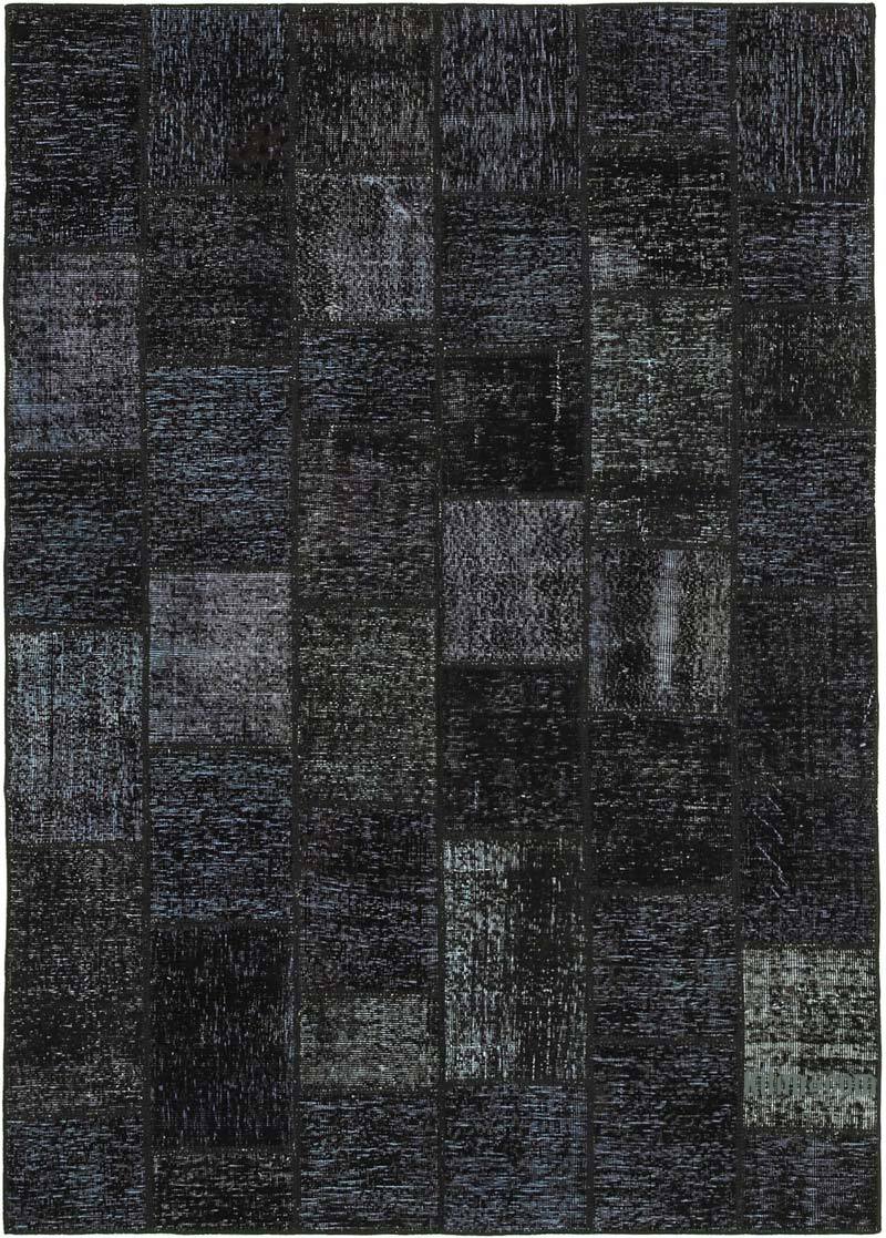 Patchwork Hand-Knotted Turkish Rug - 5' 8" x 7' 11" (68" x 95") - K0064138