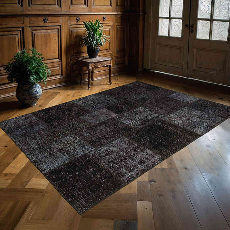 Patchwork El Dokuma Halı - 172 cm x 244 cm - K0064140