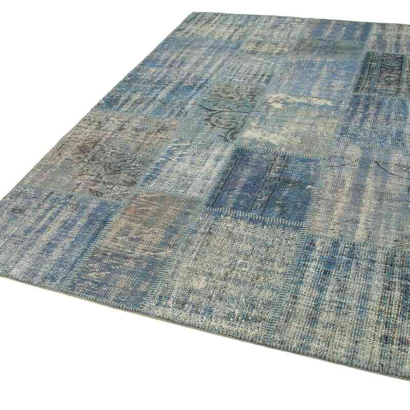 Patchwork Hand-Knotted Turkish Rug - 5' 9" x 8' 1" (69" x 97") - K0064143