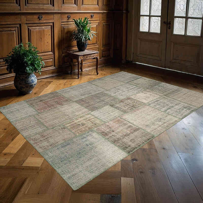 Alfombra Turca de Retazos - 176 cm x 243 cm - K0064145