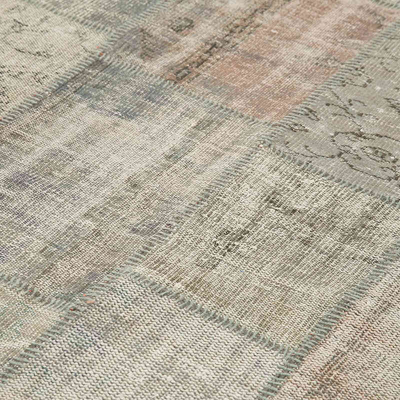 Patchwork Hand-Knotted Turkish Rug - 5' 9" x 8'  (69" x 96") - K0064147