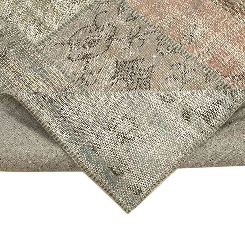 Patchwork Hand-Knotted Turkish Rug - 5' 9" x 8'  (69" x 96") - K0064147