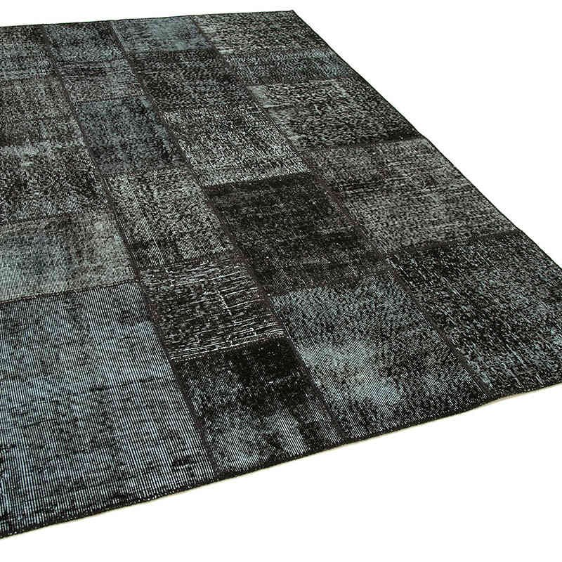 Patchwork Hand-Knotted Turkish Rug - 5' 8" x 7' 11" (68" x 95") - K0064150