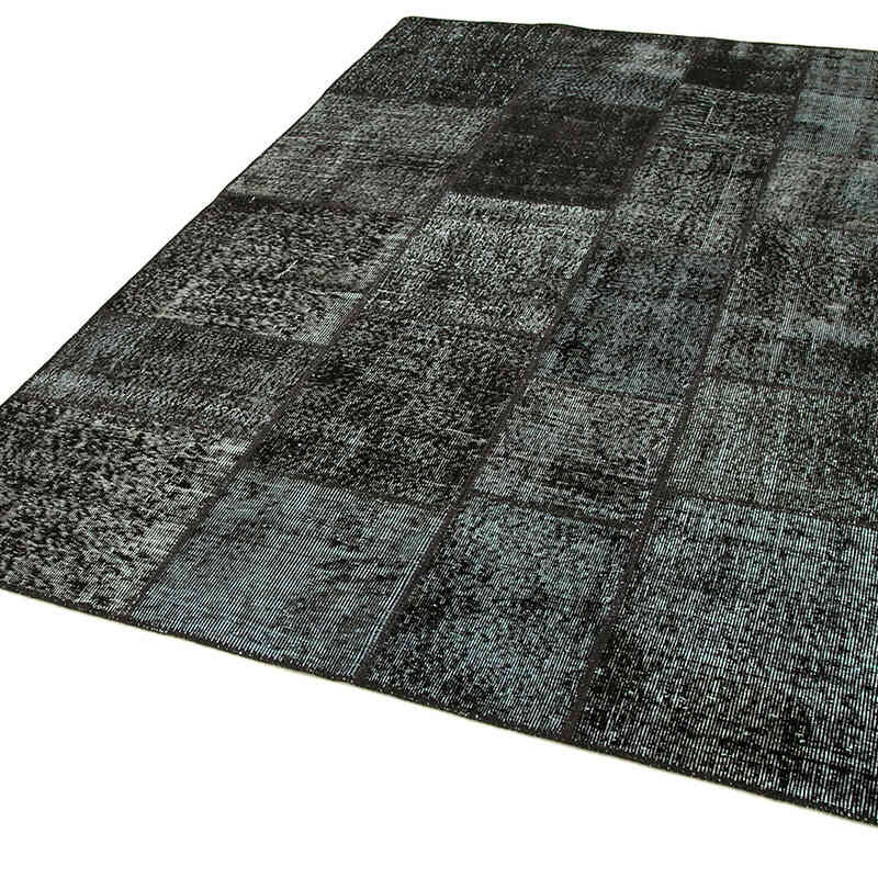 Patchwork Hand-Knotted Turkish Rug - 5' 8" x 7' 11" (68" x 95") - K0064150