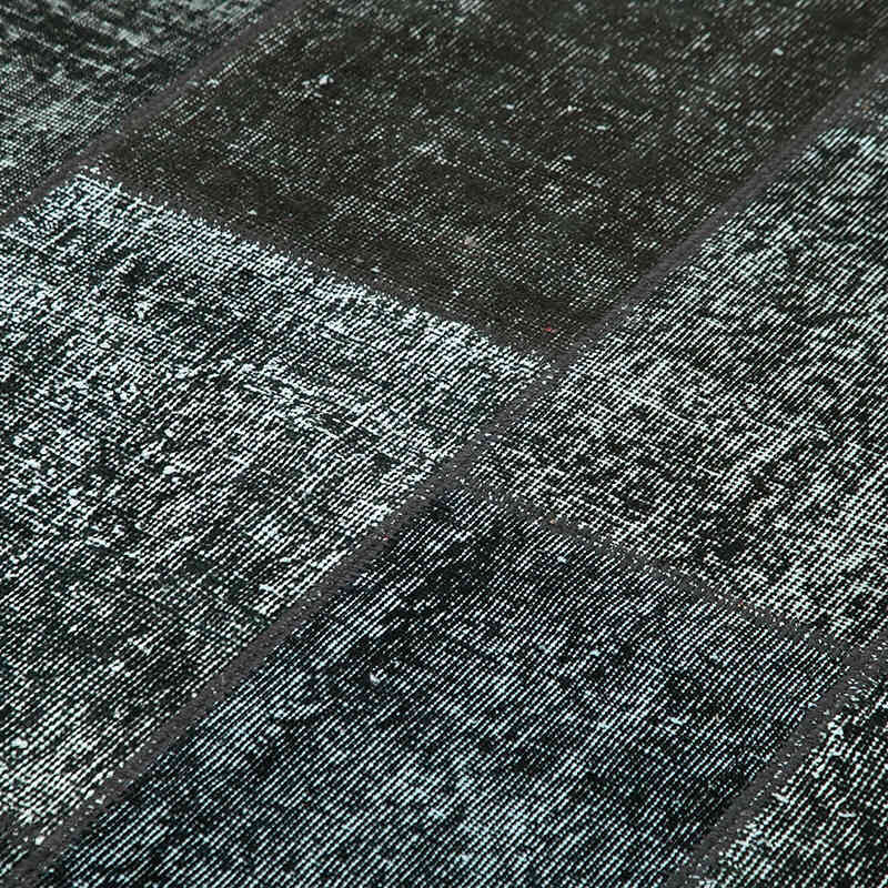 Patchwork Hand-Knotted Turkish Rug - 5' 8" x 7' 11" (68" x 95") - K0064150