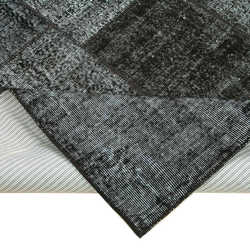 Patchwork Hand-Knotted Turkish Rug - 5' 8" x 7' 11" (68" x 95") - K0064150