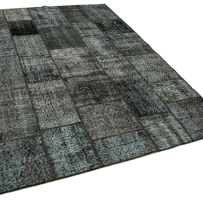 Patchwork Hand-Knotted Turkish Rug - 5' 9" x 7' 11" (69" x 95") - K0064151