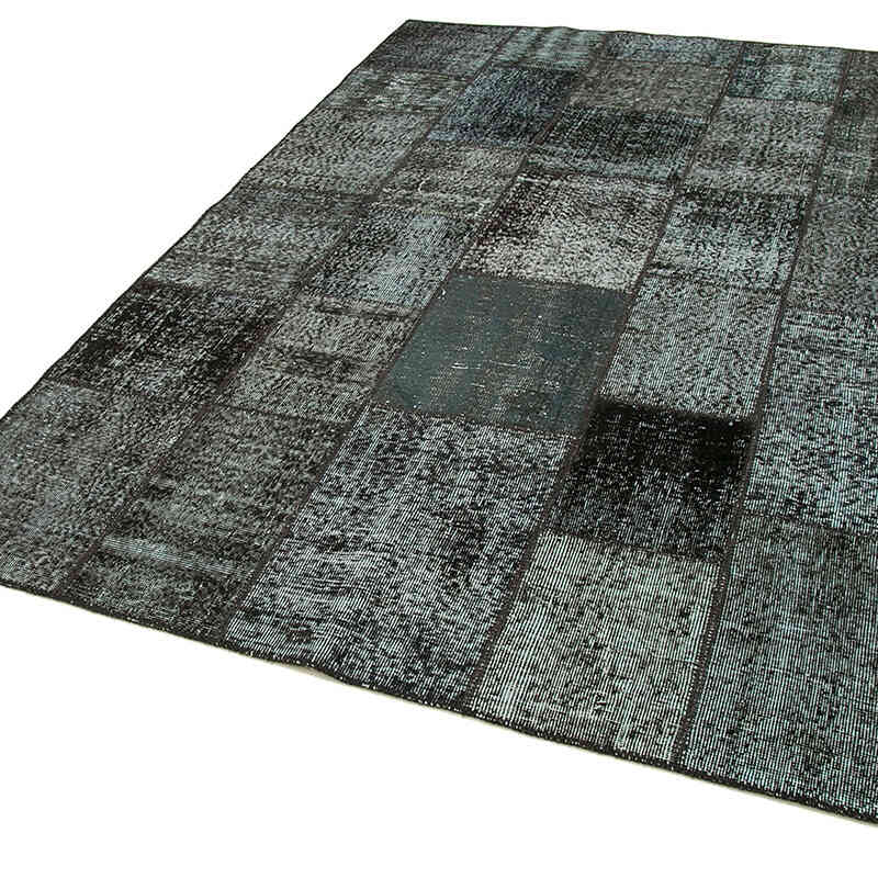 Patchwork Hand-Knotted Turkish Rug - 5' 9" x 7' 11" (69" x 95") - K0064151