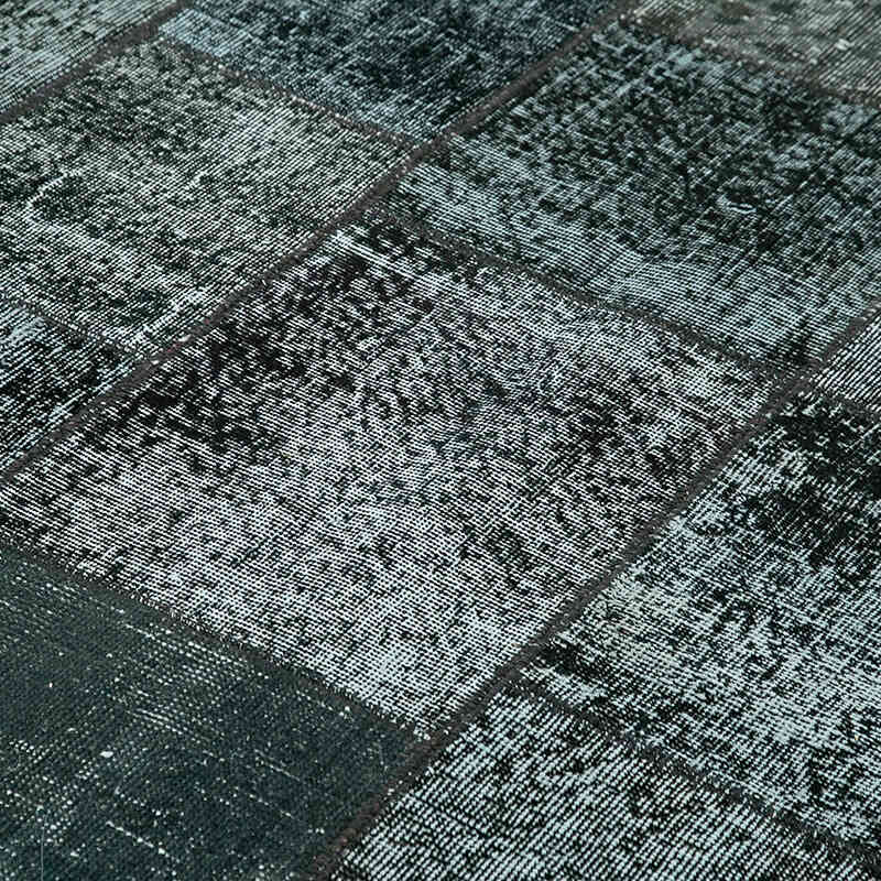 Patchwork Hand-Knotted Turkish Rug - 5' 9" x 7' 11" (69" x 95") - K0064151