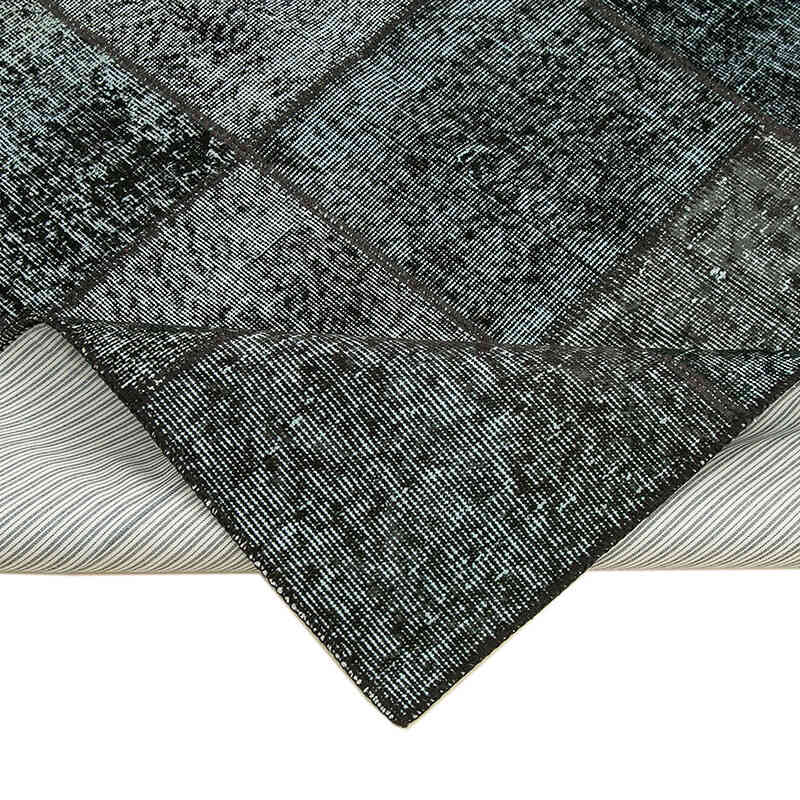 Patchwork Hand-Knotted Turkish Rug - 5' 9" x 7' 11" (69" x 95") - K0064151