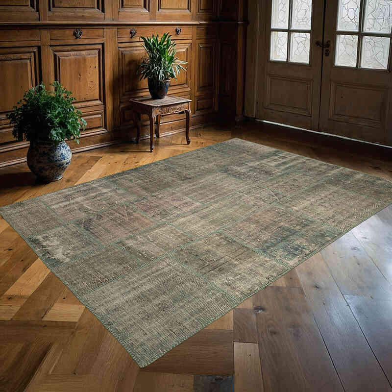 Alfombra Turca de Retazos - 176 cm x 245 cm - K0064152