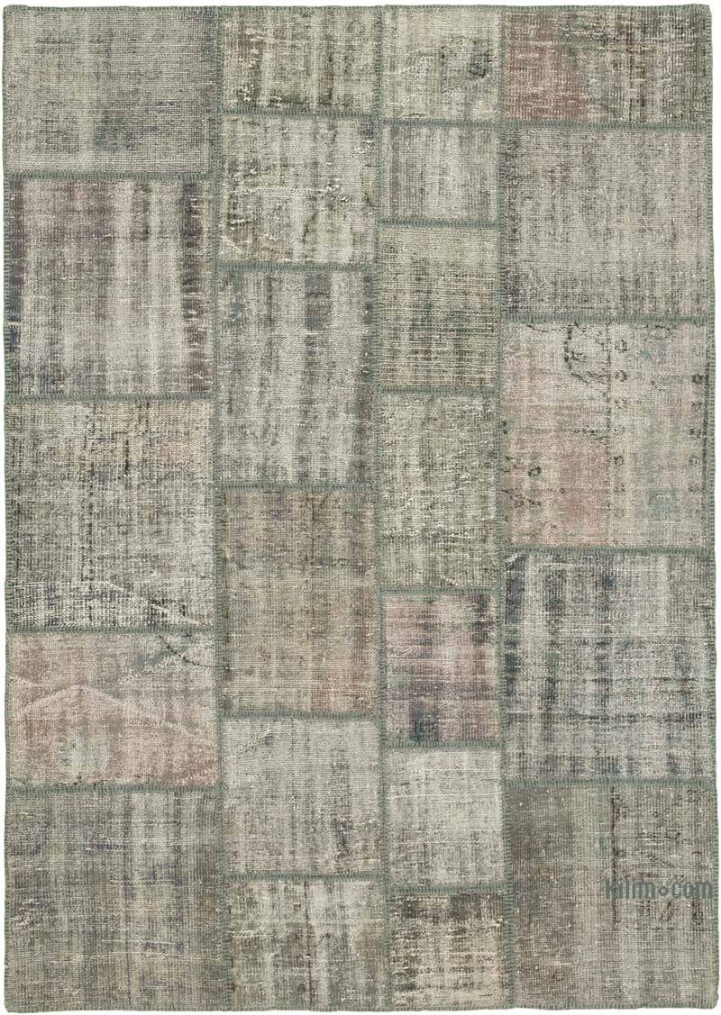 Patchwork El Dokuma Halı - 177 cm x 247 cm - K0064153