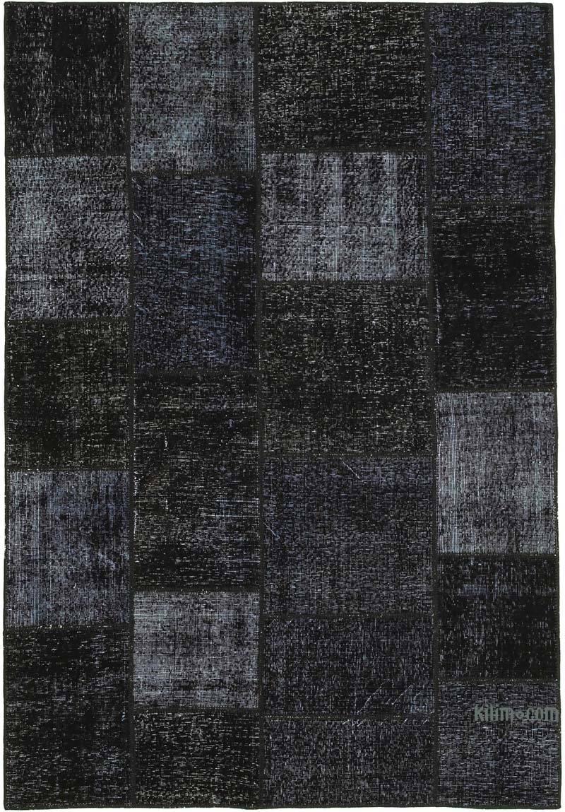 Patchwork Hand-Knotted Turkish Rug - 5' 5" x 8'  (65" x 96") - K0064161