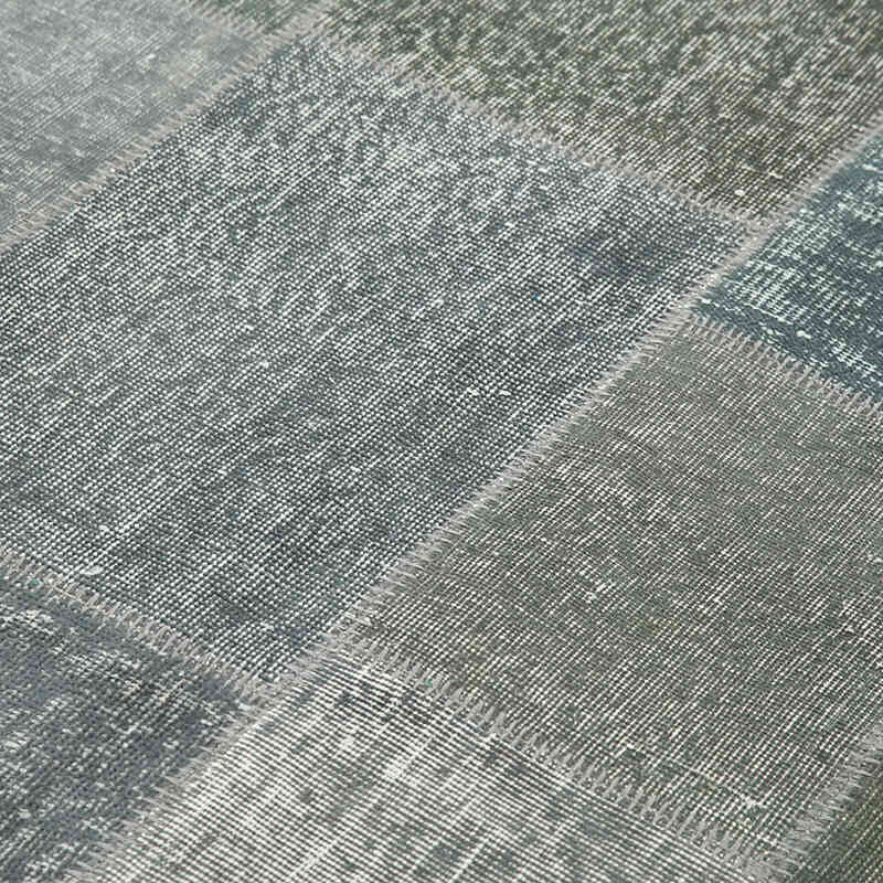 Patchwork Hand-Knotted Turkish Rug - 5' 7" x 7' 10" (67" x 94") - K0064165