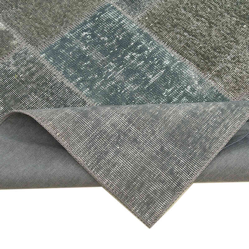 Patchwork Hand-Knotted Turkish Rug - 5' 7" x 7' 10" (67" x 94") - K0064165