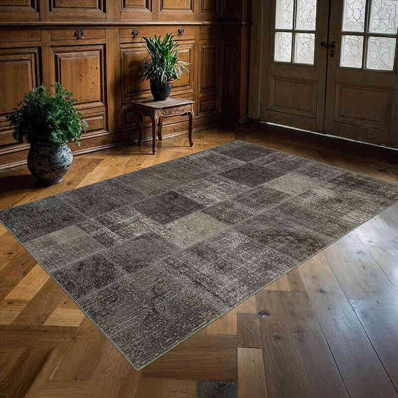 Patchwork El Dokuma Halı - 170 cm x 245 cm - K0064169