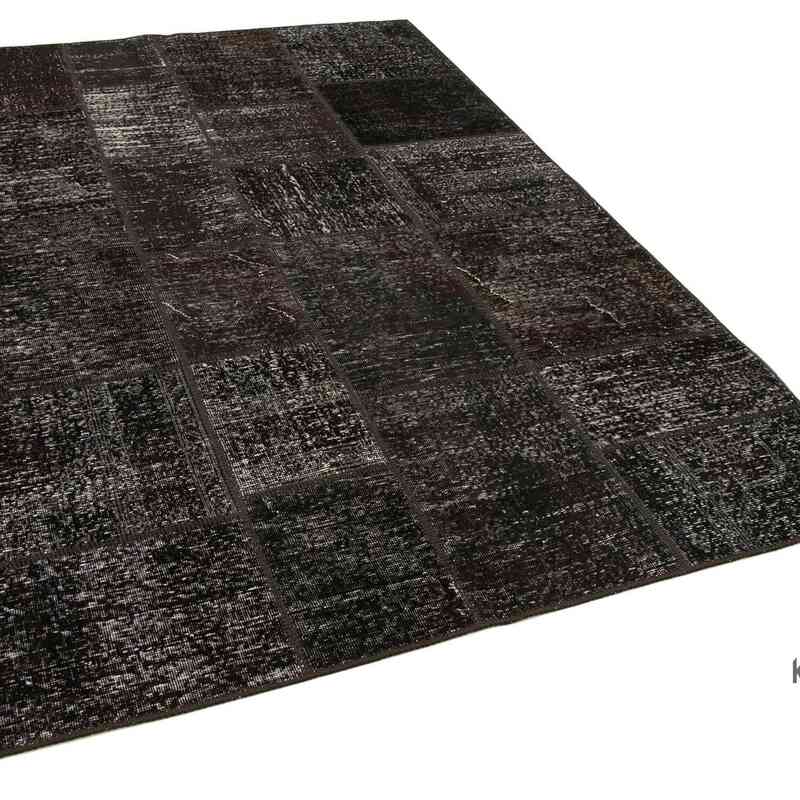 Patchwork Hand-Knotted Turkish Rug - 5' 7" x 7' 9" (67" x 93") - K0064170