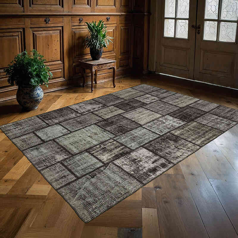 Patchwork El Dokuma Halı - 180 cm x 250 cm - K0064171