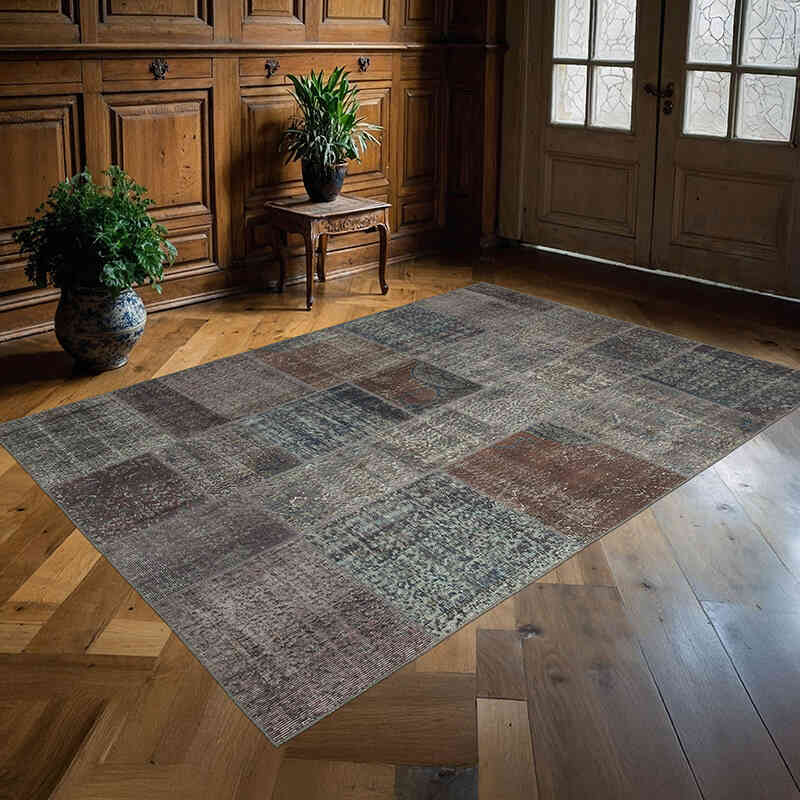 Patchwork El Dokuma Halı - 171 cm x 243 cm - K0064172