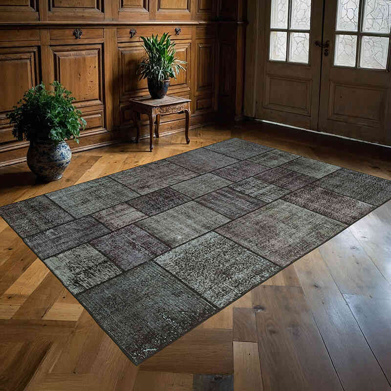 Patchwork El Dokuma Halı - 172 cm x 243 cm - K0064176