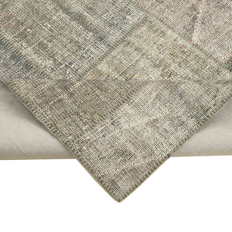 Patchwork Hand-Knotted Turkish Rug - 5' 9" x 7' 11" (69" x 95") - K0064177