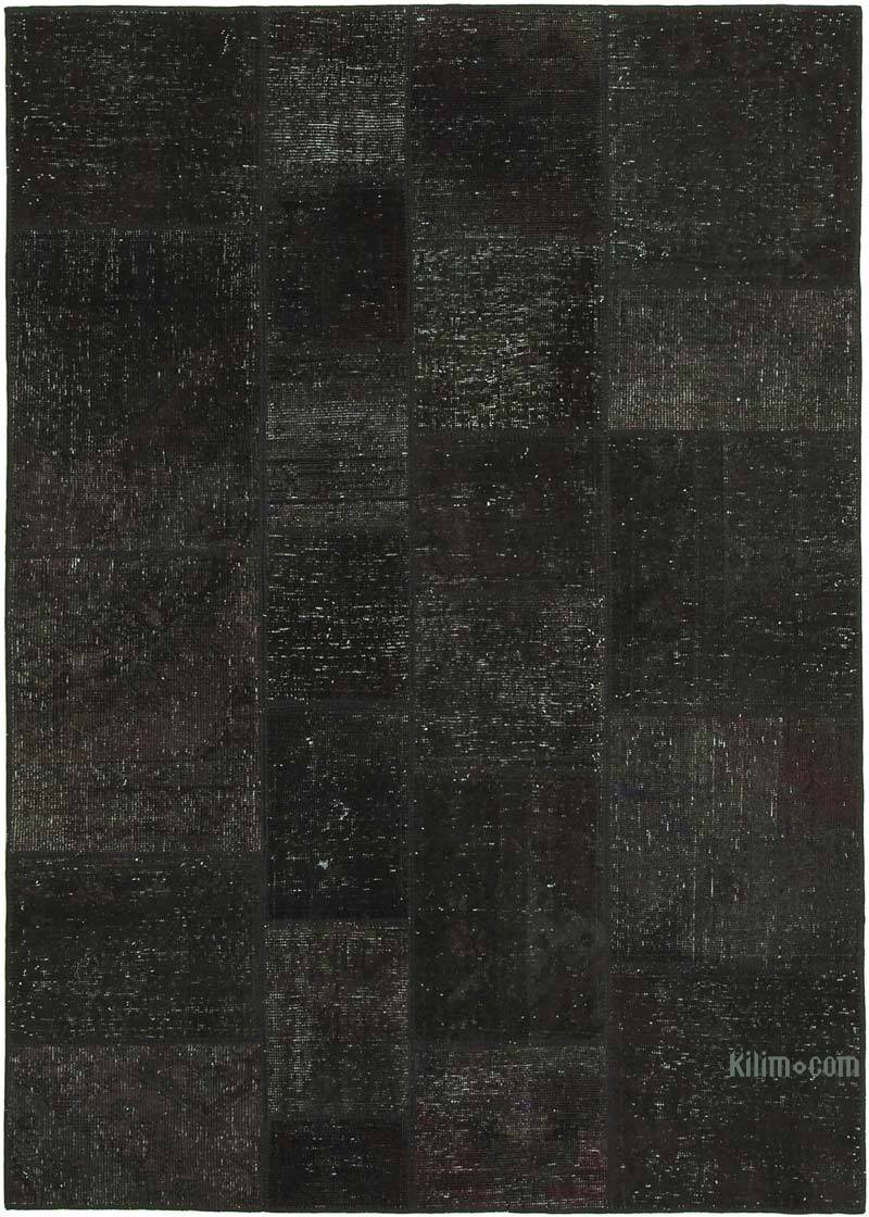 Patchwork Hand-Knotted Turkish Rug - 5' 8" x 7' 11" (68" x 95") - K0064179