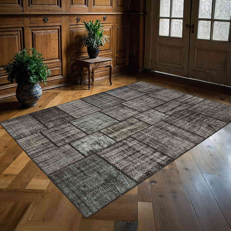 Patchwork El Dokuma Halı - 176 cm x 245 cm - K0064185
