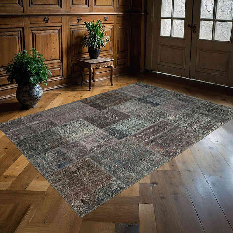 Patchwork El Dokuma Halı - 170 cm x 240 cm - K0064186