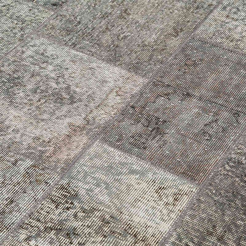 Patchwork Hand-Knotted Turkish Rug - 5' 7" x 7' 10" (67" x 94") - K0064188