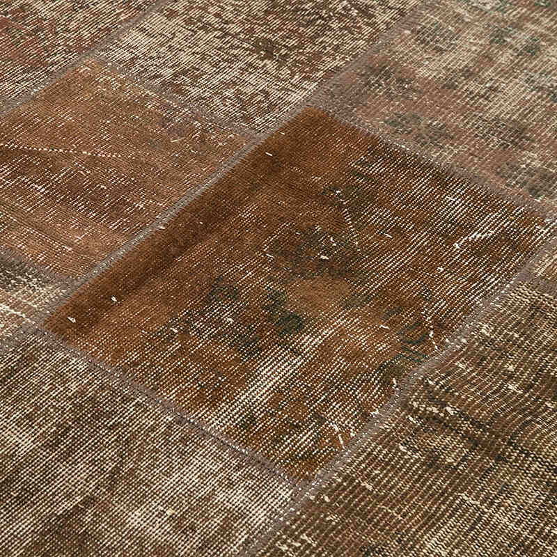 Patchwork Hand-Knotted Turkish Rug - 5' 7" x 7' 11" (67" x 95") - K0064204