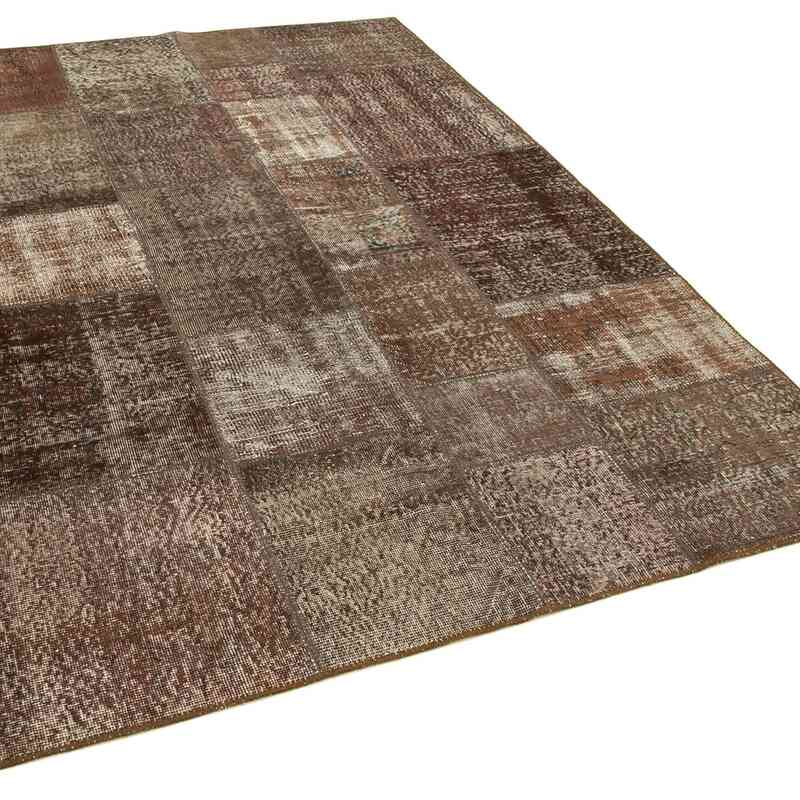Patchwork Hand-Knotted Turkish Rug - 5' 7" x 8'  (67" x 96") - K0064208