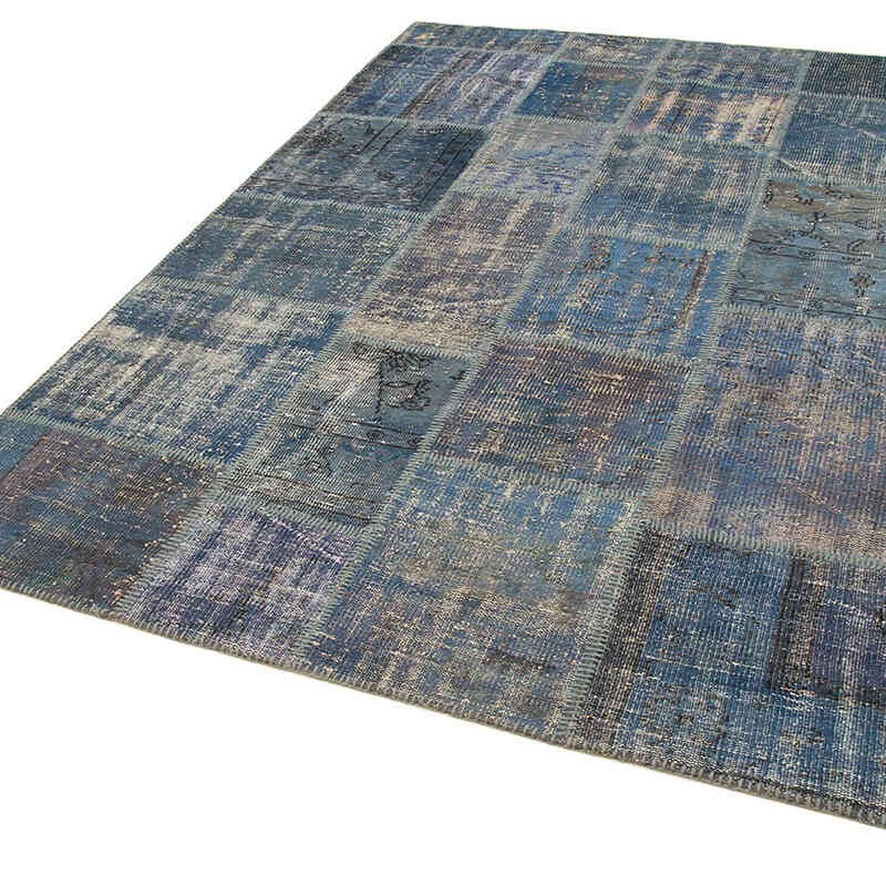 Patchwork Hand-Knotted Turkish Rug - 5' 9" x 8'  (69" x 96") - K0064219