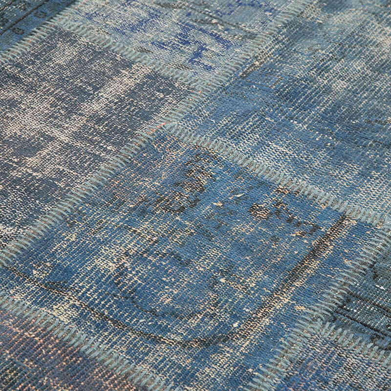Patchwork Hand-Knotted Turkish Rug - 5' 9" x 8'  (69" x 96") - K0064219