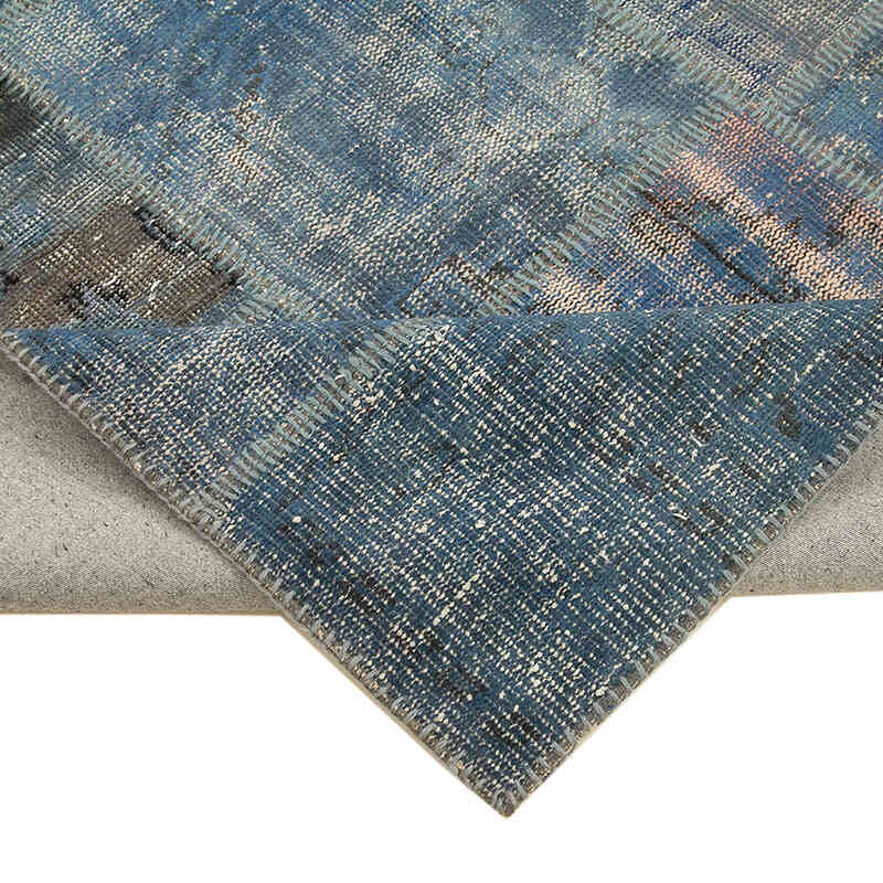 Patchwork Hand-Knotted Turkish Rug - 5' 9" x 8'  (69" x 96") - K0064219