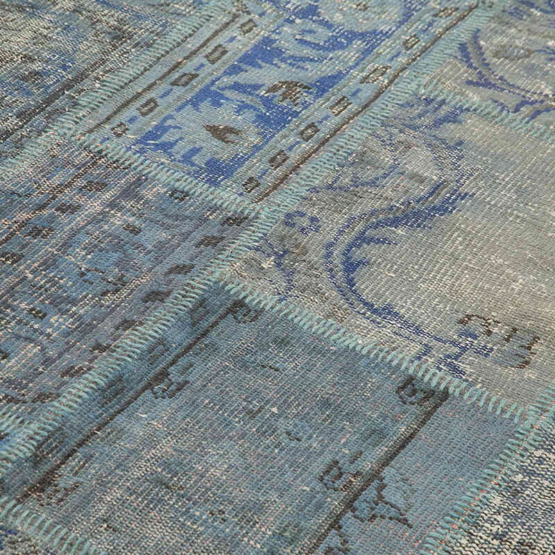 Patchwork Hand-Knotted Turkish Rug - 5' 9" x 8' 1" (69" x 97") - K0064221