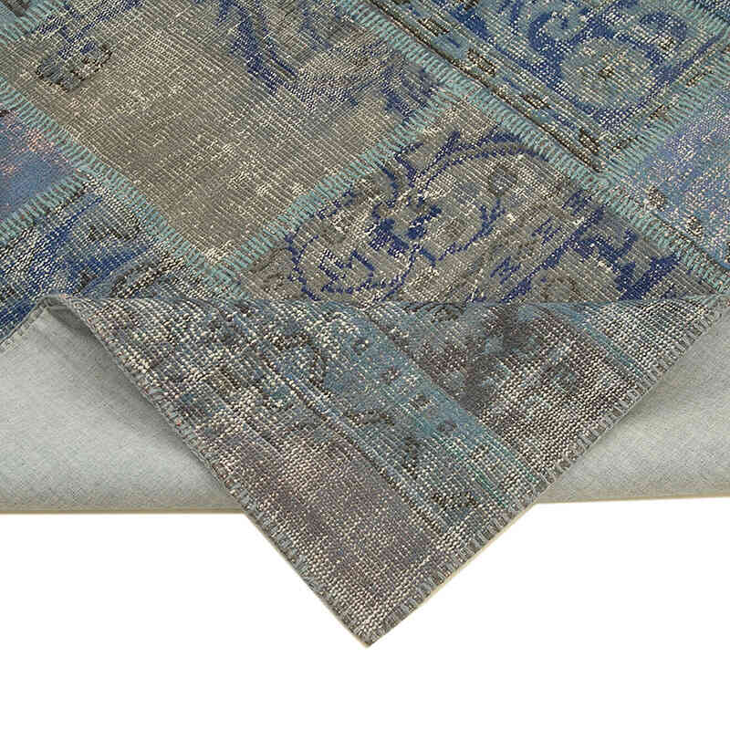 Patchwork Hand-Knotted Turkish Rug - 5' 9" x 8' 1" (69" x 97") - K0064221