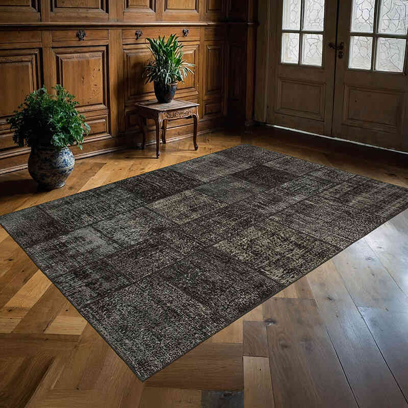 Patchwork El Dokuma Halı - 171 cm x 241 cm - K0064223