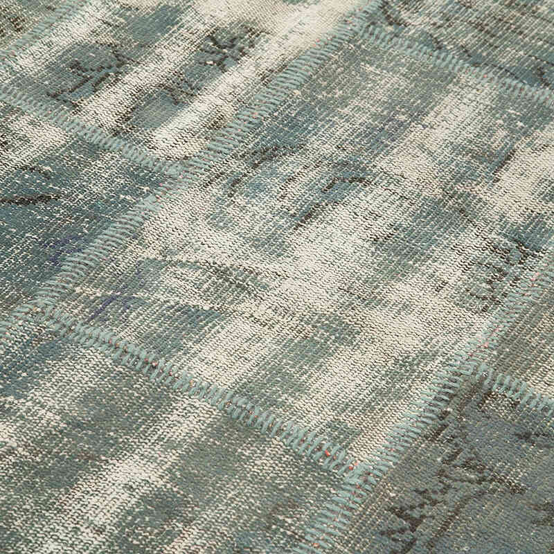 Patchwork Hand-Knotted Turkish Rug - 5' 9" x 7' 11" (69" x 95") - K0064225