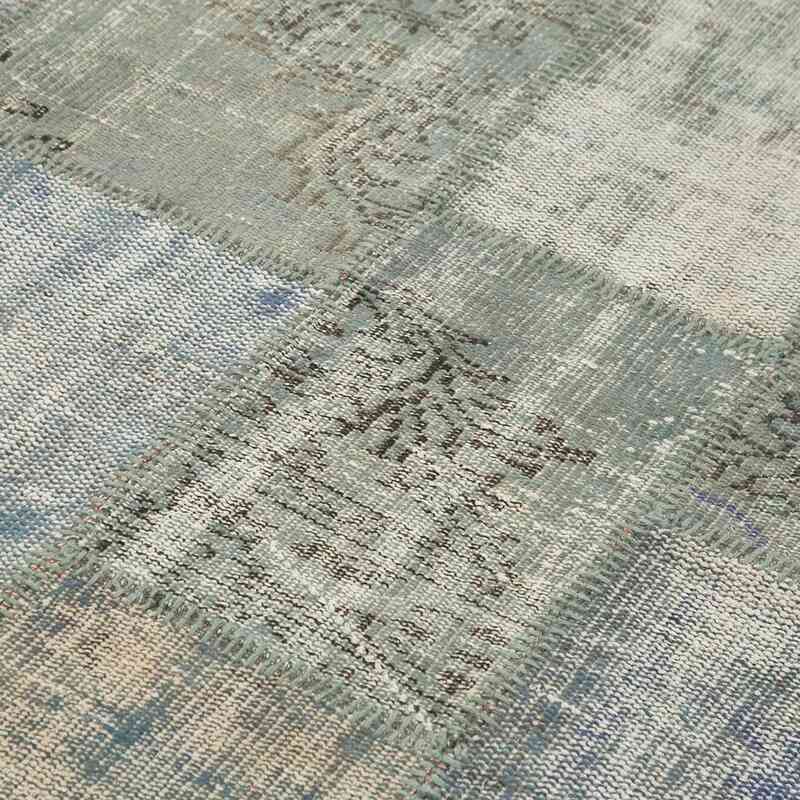 Patchwork Hand-Knotted Turkish Rug - 5' 9" x 8'  (69" x 96") - K0064227