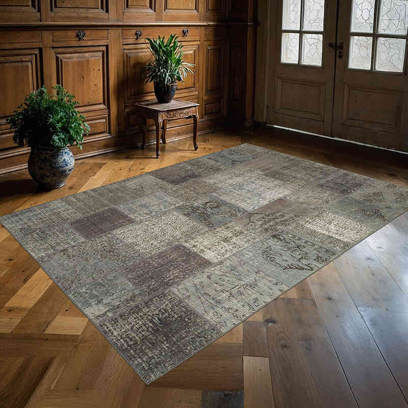 Alfombra Turca de Retazos - 173 cm x 243 cm - K0064239